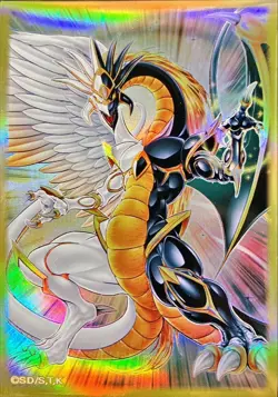 Yugioh Sleeves Light and Darkness Dragonlord 100pcs Yu-Gi-Oh! Day - Image 1