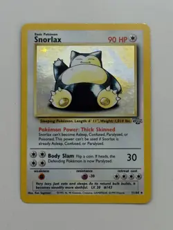 Pokemon TCG Snorlax 11/64 Jungle Holo Vintage Unlimited - Image 1