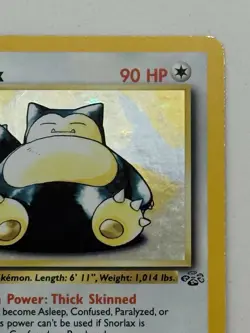 Pokemon TCG Snorlax 11/64 Jungle Holo Vintage Unlimited - Image 3