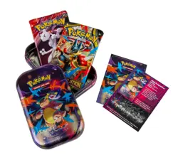 Pokemon Mega Evolutions/Destined Rivals Mini Tin Display FACTORY SEALED- 10 tins - Image 3