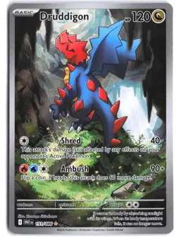 Druddigon 151/086 Holo Illustration Rare White Flare Pokemon - Image 1