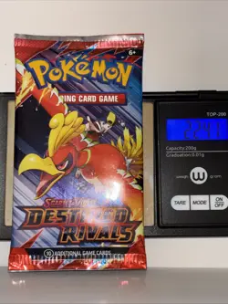 22.41/42g Pokemon TCG Destined Rivals Booster Pack (FACTORY SEALED) - Image 2