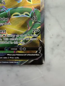 Pokemon TCG Evolving Skies Full Art Card Rayquaza V 193/203 NM - Image 5