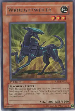 Yugioh Wroughtweiler CRV-EN012 Rare 1st Edition LP - Image 1