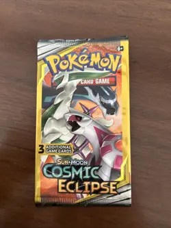 Pokemon Sun & Moon Cosmic Eclipse Mini Booster 3-card Pack X1 - Image 1