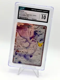 2021 POKEMON CELEBRATIONS CLASSIC COLLECTION BLACK WHITE RESHIRAM 113/114 CGC 10 - Image 2