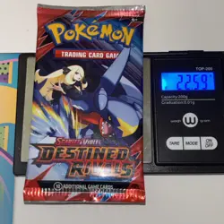 22.59/60g Heavy Pokemon TCG Destined Rivals Booster Pack (FACTORY SEALED)B - Image 1