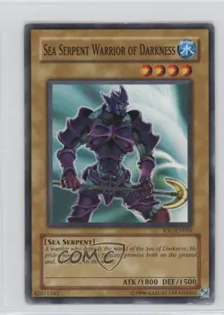 Sea Serpent Warrior of Darkness Unlimited YuGiOh Invasion Chaos #IOC-059 READ - Image 1