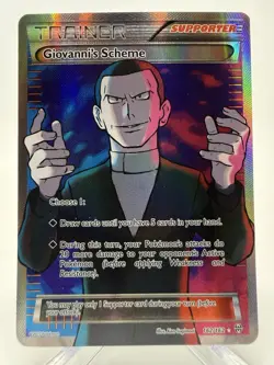 Pokemon Giovanni’s Scheme 162/162 Full Art Ultra Rare XY BREAKthrough 2015 - Image 1