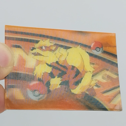 Arcanine 3D Pokemon Meiji Promo Embossed Small Card 1999 Japanese - Image 2