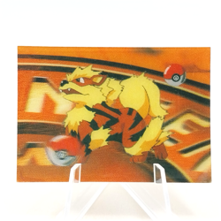 Arcanine 3D Pokemon Meiji Promo Embossed Small Card 1999 Japanese - Image 3