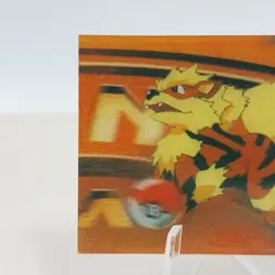 Arcanine 3D Pokemon Meiji Promo Embossed Small Card 1999 Japanese - Image 4