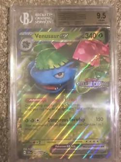 POKEMON STELLAR CROWN VENUSAUR EX JUMBO BGS 9.5 GEM MINT OVERSIZED STAMPED - Image 4