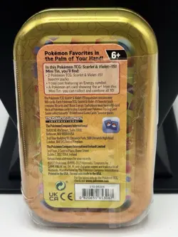 Sealed Pokemon TCG Scarlet & Violet 151 Mini Tin Kadabra and Hitmonlee Read - Image 3
