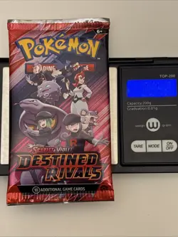 22.42/43g Pokemon TCG Destined Rivals Booster Pack (FACTORY SEALED) - Image 2