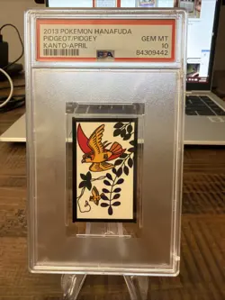 2013 Pokemon Hanafuda Pidgeot/Pidgey Kanto April PSA 10 Gem Mint - Image 1