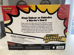 Pokemon TCG Mega Evolution Ascended Heroes Mega Emboar EX Box NEW & SEALED - Image 2