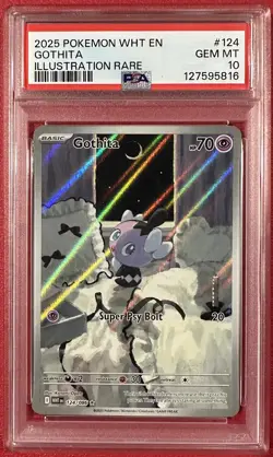 Pokemon White Flare - Gothita 124/086 - Illustration Rare #124 - PSA 10 - Image 1