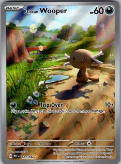 Paldean Wooper 102/094 Illustration Rare Phantasmal Flames Pokemon Near Mint - Image 1