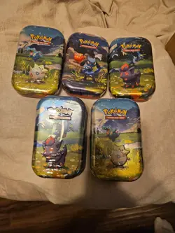 LOT OF 5 - POKEMON TCG ASCENDED HEROES MINI TIN FACTORY SEALED - Image 1