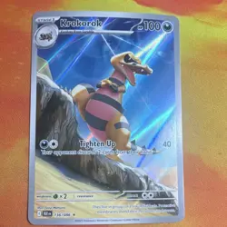 Pokemon Krokorok Illustration Rare Holo Sv: Black Bolt 136/086 English 2025 - Image 1