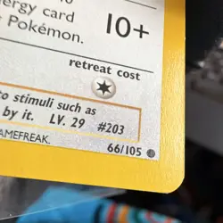 Pokemon Girafarig Neo Destiny 1st Edition 66/105 2000 60 HP Common Regular - Image 3