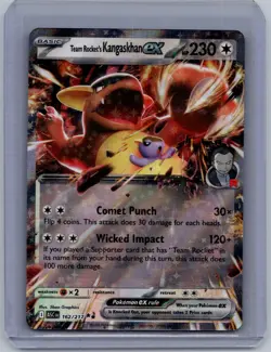 Team Rocket's Kangaskhan ex 162/217 Double Rare Ascended Heroes Pokemon Holo NM - Image 1