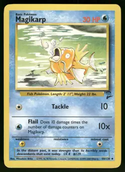 Magikarp 050/130 Base Set 2 Pokemon - Image 1
