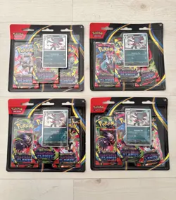 Pokemon Phantasmal Flames 3 Pack Blisters Weavile | Set of 4 - Image 1