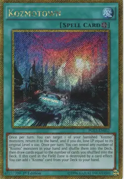 Yugioh Kozmotown PGL3-EN032 Gold Secret Rare 1st Edition LP - Image 1