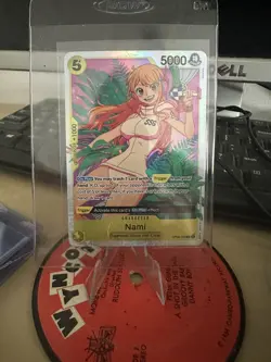 OP08-106 Nami Secret Rare Foil One Piece TCG Near Mint Fast Shipping - Image 1