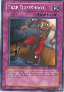Yugioh Trap Dustshoot DB2-EN246 Common LP - Image 1