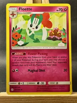 Floette Uncommon Pokemon Trading Card Game SM - Cosmic Eclipse 151/236 NM - Image 1