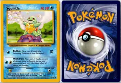 Pokemon Card - Squirtle 63/102 Base Set Unlimited Common Moderately Played - Image 3