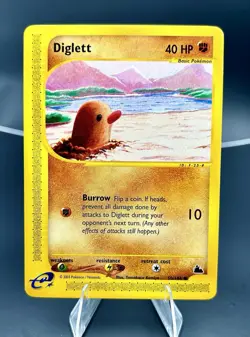 Pokemon Diglett 50/144 Skyridge Common 40 HP Basic Card - Image 1