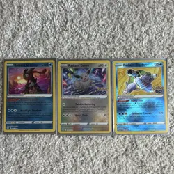Pokemon TCG Radiant Holo 3 Card Lot Greninja Eevee Blastoise 046/189 - Image 1