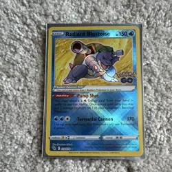 Pokemon TCG Radiant Holo 3 Card Lot Greninja Eevee Blastoise 046/189 - Image 2