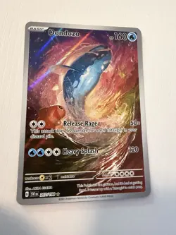 Pokemon TCG Dondozo Card 207/198 Scarlet & Violet Base Set Illustration Holo - Image 1