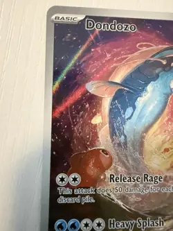 Pokemon TCG Dondozo Card 207/198 Scarlet & Violet Base Set Illustration Holo - Image 3