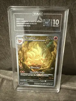 Pokemon Card Ninetails Illustration Obsidian Flames 199/197 - Image 1