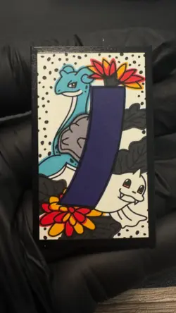 Pokemon Traditional Poker Playing Card Hanafuda Lapras Dewgong #2 NM/EX or EX - Image 1