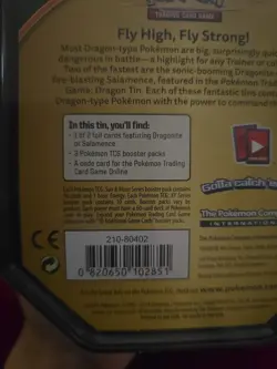 Pokemon TCG Salamence Tin (3-10 Card Booster Packs) - Factory Sealed - Image 3