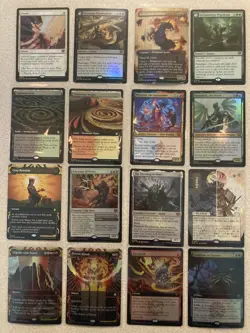 Mtg LOT, 16 Rares from Strixhaven, Erode, Turbulent lands, Elder Dragons, Foil - Image 1