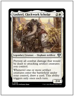1x Losheel, Clockwork Scholar, Magic the Gathering MTG NM - Image 1