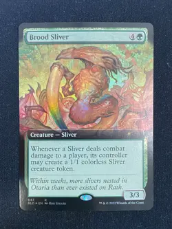 Brood Sliver (EXTENDED FOIL) - Secret Lair Magic MTG - Image 1