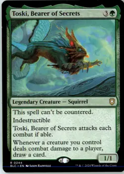 Toski, Bearer of Secrets 244 Rare Commander: Bloomburrow Near Mint - Image 2