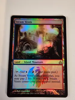 Mtg OG FOIL ! NM !Steam Vents Guildpact Foil. Clean ! - Image 1