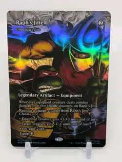 Raph's Jitte - Umezawa's Jitte (Borderless) 19 Foil Magic: The Gathering TMNT NM - Image 1