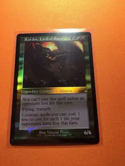MTG Magic The Gathering Rakdos, Lord Of Riots Foil RVR Rare Retro Frame Demon - Image 1
