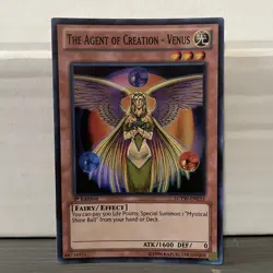 1ST EDITION THE AGENT OF CREATION-VENUS 1996 LCYW-EN253 YUGIOH CARD (LP/MP) - Image 1